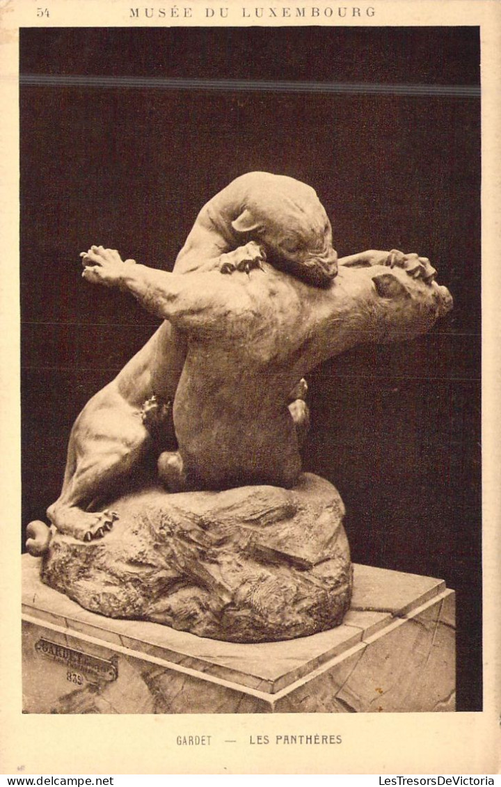 SCULPTURES - Gardet - Les Panthéres - Edit Braum & CIE - Carte Postale Ancienne - Sculptures