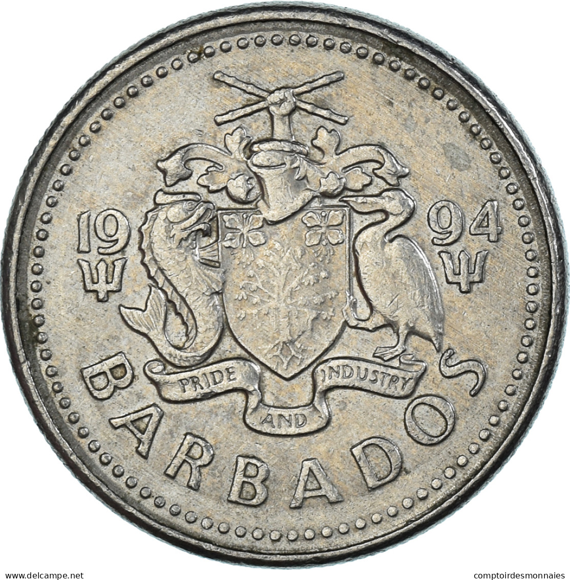 Monnaie, Barbade, 25 Cents, 1994 - Barbados