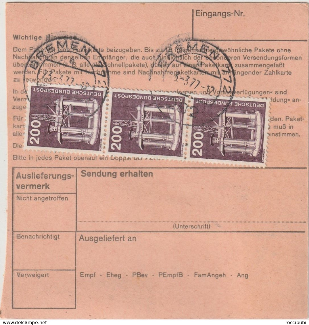 Paketkarte, Bremen Nach Döbeln - Otros & Sin Clasificación