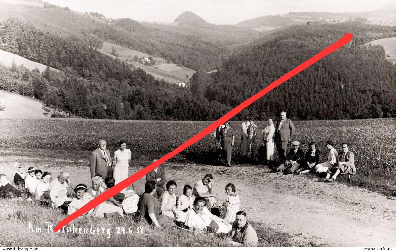 Foto AK Bad Reinerz Duszniki Zdroj Am Ratschenberg Grodziec Keilendorf Kulin Hummelwitz Zielone Ludowe Roms Lewin Glatz - Schlesien