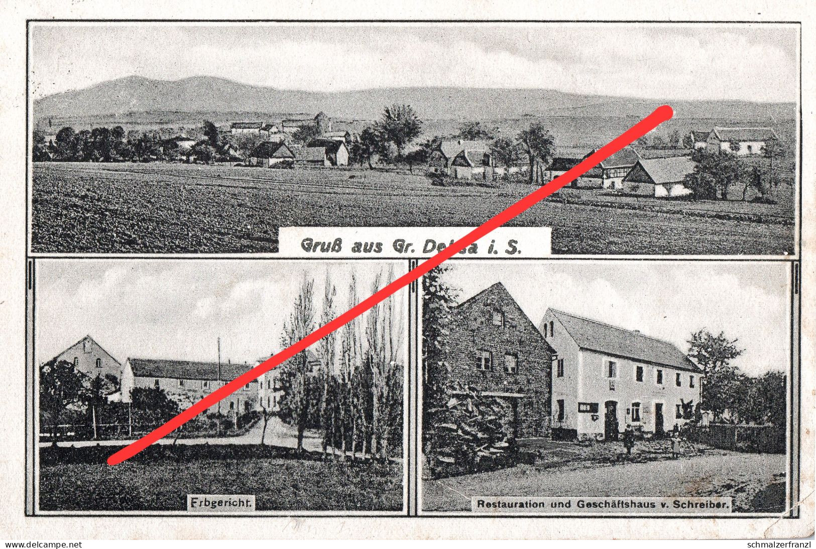 AK Dehsa Großdehsa Kleindehsa Gasthaus Schreiber Erbgericht A Oelsa Jauernick Eiserode Lauba Lawalde Lehn Nechen Löbau - Grossschweidnitz