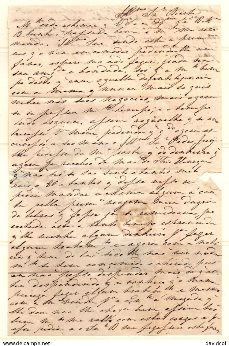CA667- COVERAUCTION!!!- PORTUGAL - KING PEDRO V. SC#:11 CURLED HAIR- FOLDED LETTER LISBOA 17-03-1862 - Lettres & Documents