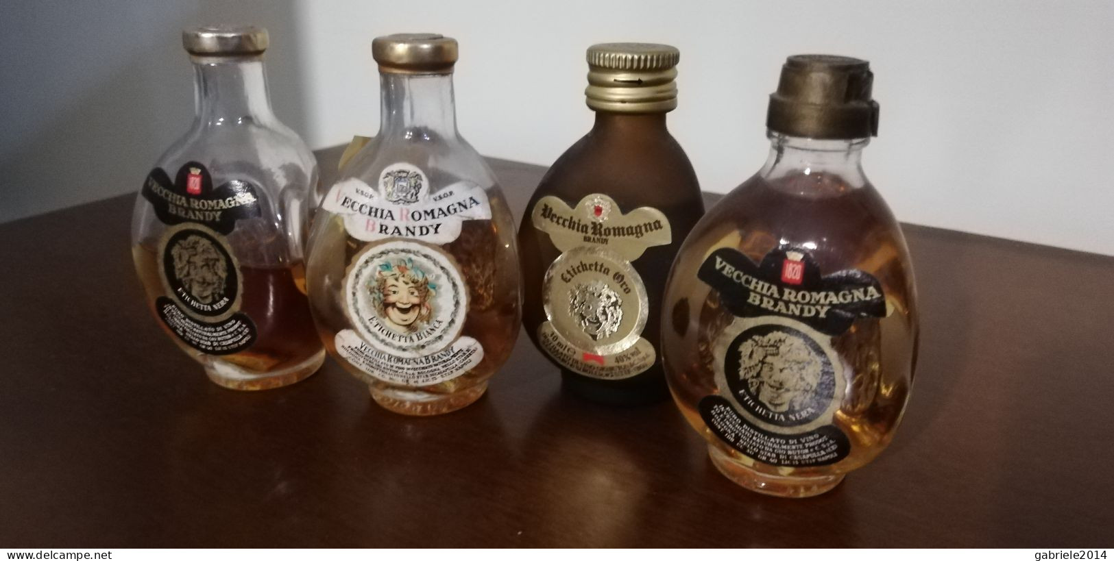 5 Mignon  Liquore VECCHIA ROMAGNA Da Collezione- Tutte Diverse - Miniaturflaschen