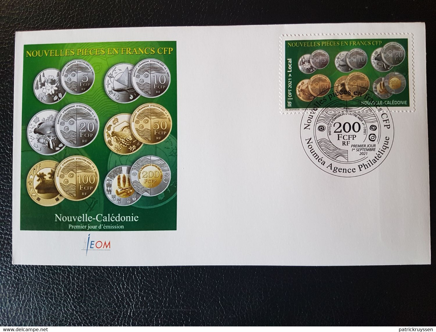 Caledonia 2021 Caledonie NEW COINS FRANC CFP Monnaie Munzen Moneda Pezzo 1v FDC - Ungebraucht