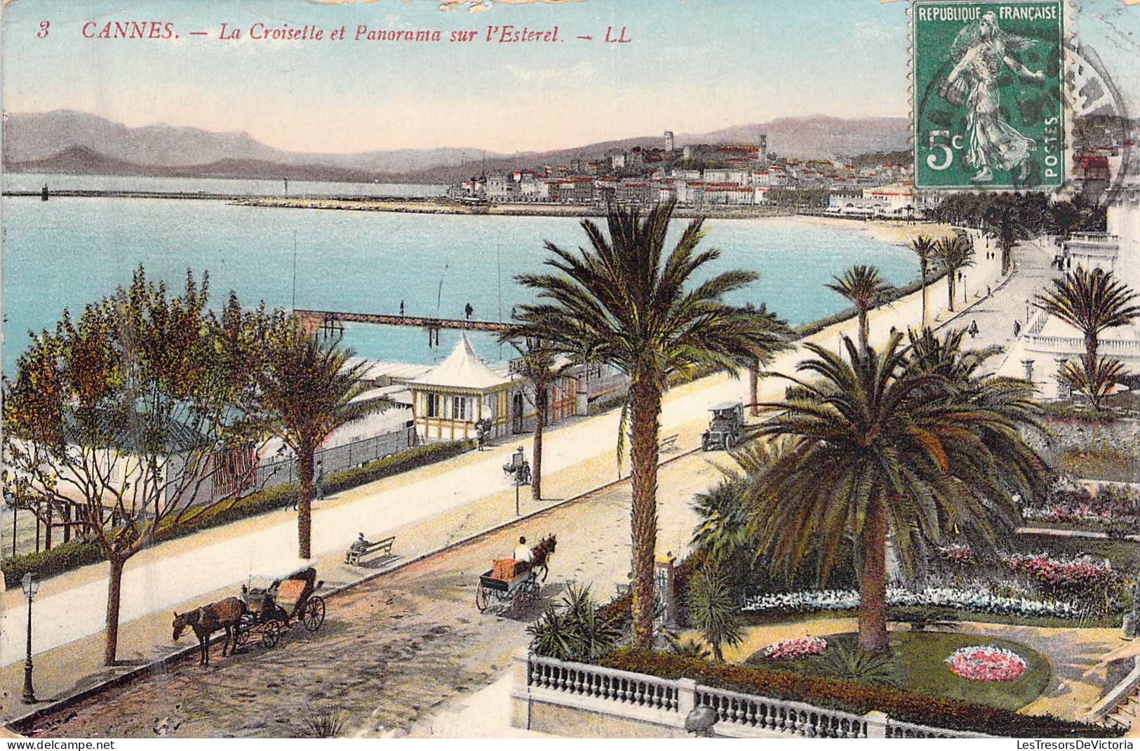 FRANCE - 06 - CANNES - La Croisette Et Panorama Sur L'Esterel - LL - Carte Postale Ancienne - Cannes