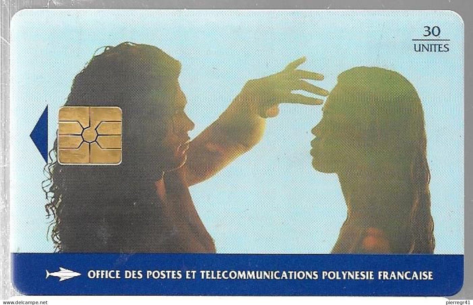 CARTE-PUCE-POLYNESIE-30U-PF32-GemB-06/95-SAINT VALENTIN-UTILISE-TBE-/RARE - Polynésie Française