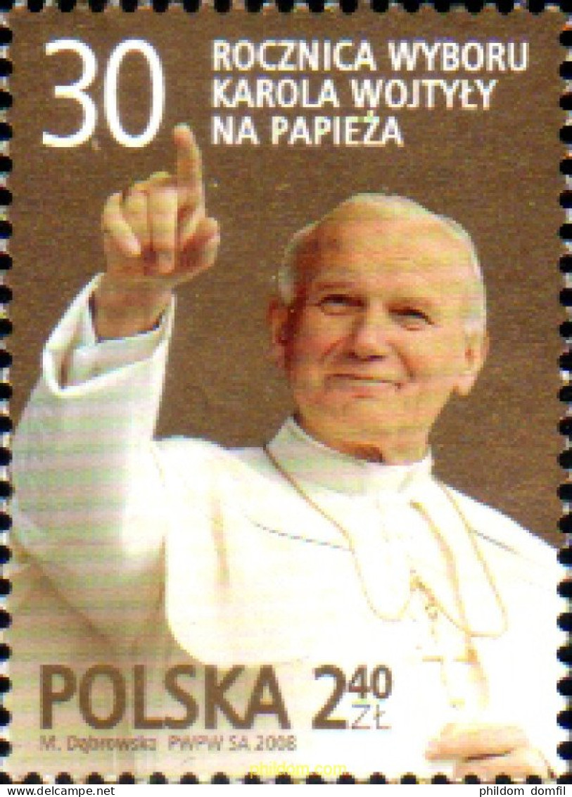 222162 MNH POLONIA 2008 ANIVERSARIO DEL PAPA JUAN PABLO II - Autres & Non Classés