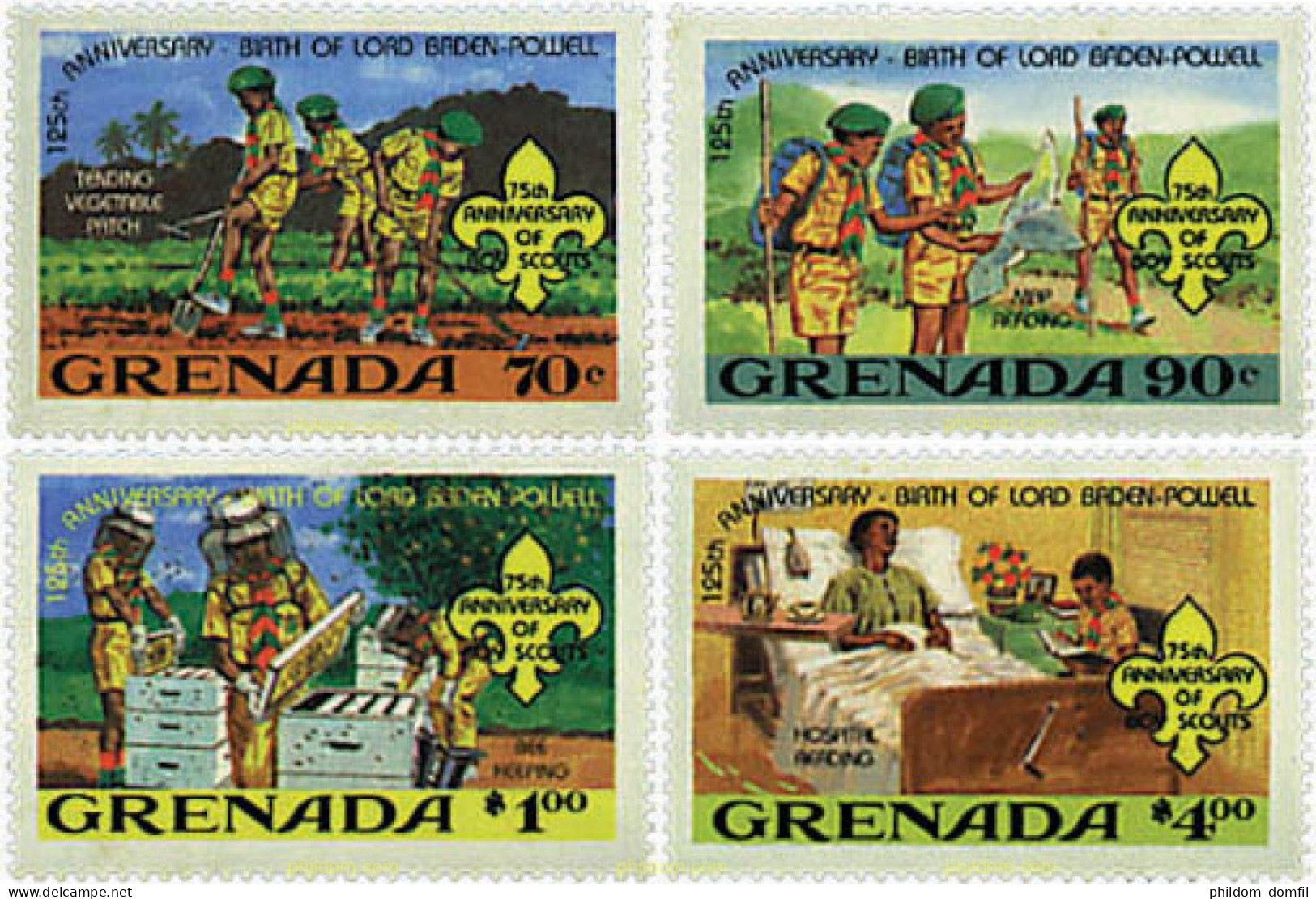 38789 MNH GRANADA 1982 75 ANIVERSARIO DEL ESCULTISMO Y 125 ANIVERSARIO DE LORD BADEN-POWELL - Agriculture