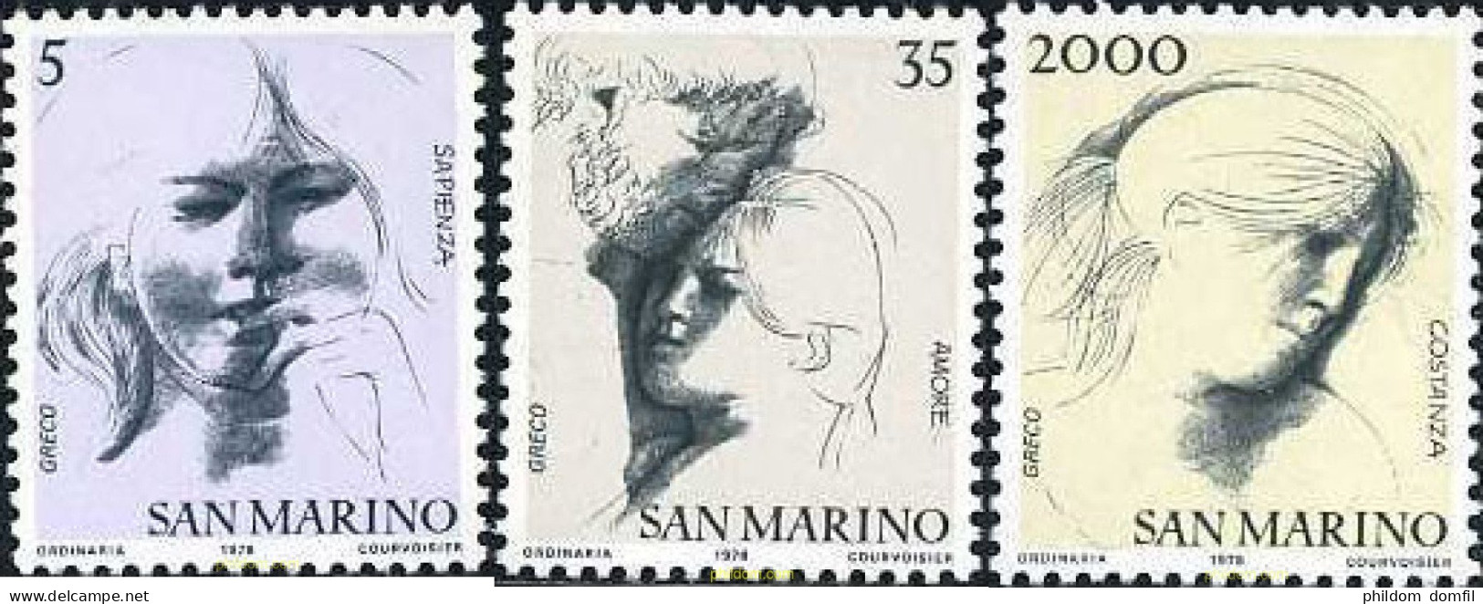 141063 MNH SAN MARINO 1978 LAS VIRTUDES CIVILES - Used Stamps