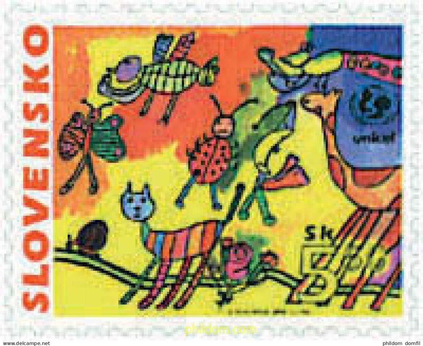 86801 MNH ESLOVAQUIA 2000 AÑO INTERNACIONAL DEL NIÑO - Spinnen