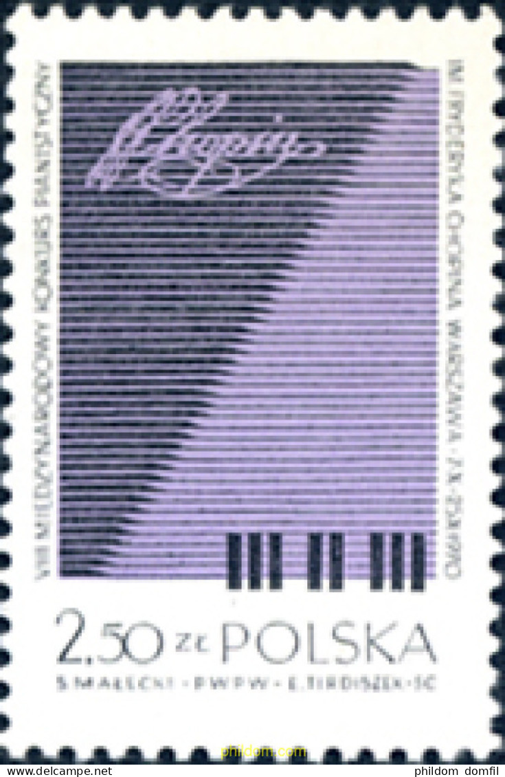 167176 MNH POLONIA 1970 8 CONCURSO INTERNACIONAL " FRÉDÉRIC CHOPIN " - Other & Unclassified