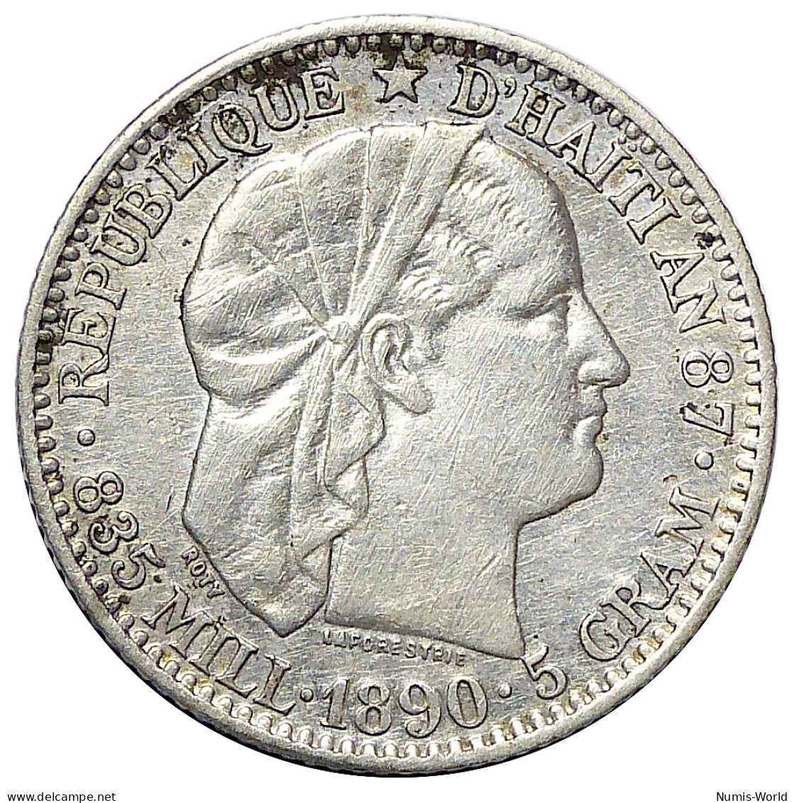 HAÏTI 20 Centimes 1890 - Haiti