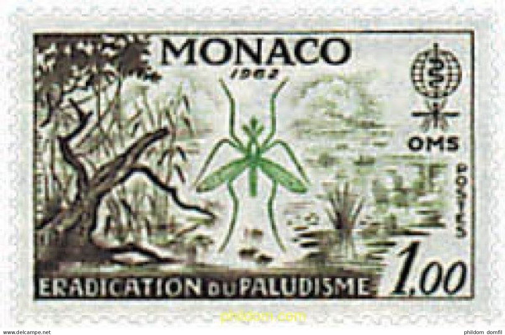 32361 MNH MONACO 1962 ERRADICACION DEL PALUDISMO - Ragni