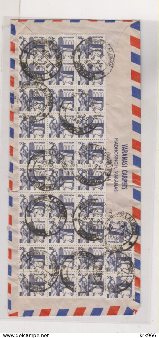 INDIA, Airmail Registered Cover To Germany - Luchtpost