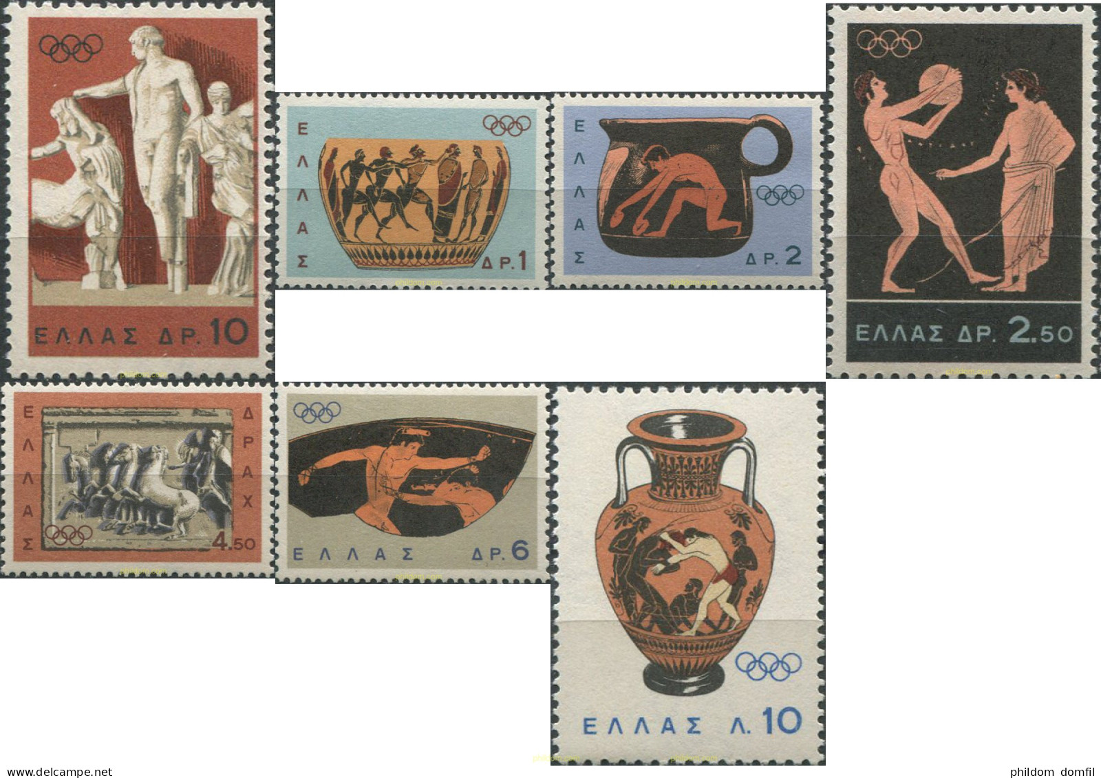 70810 MNH GRECIA 1964 18 JUEGOS OLIMPICOS VERANO TOKIO 1964 - Lutte