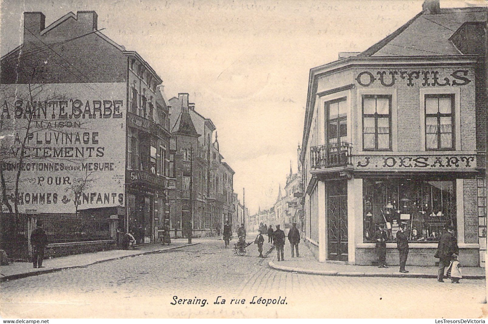BELGIQUE - Seraing - La Rue Léopold - Carte Postale Ancienne - Seraing