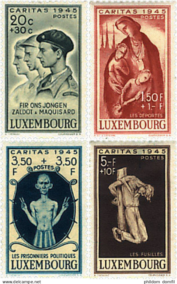 97245 MNH LUXEMBURGO 1945 PRO CARITAS - Autres & Non Classés