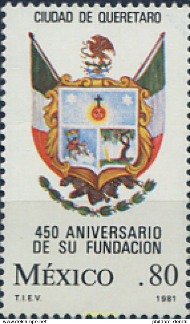 343220 MNH MEXICO 1981 CIUDAD DE QUERETARD - 450 ANIVERSARIO DE SU FUNDACION - Andere & Zonder Classificatie