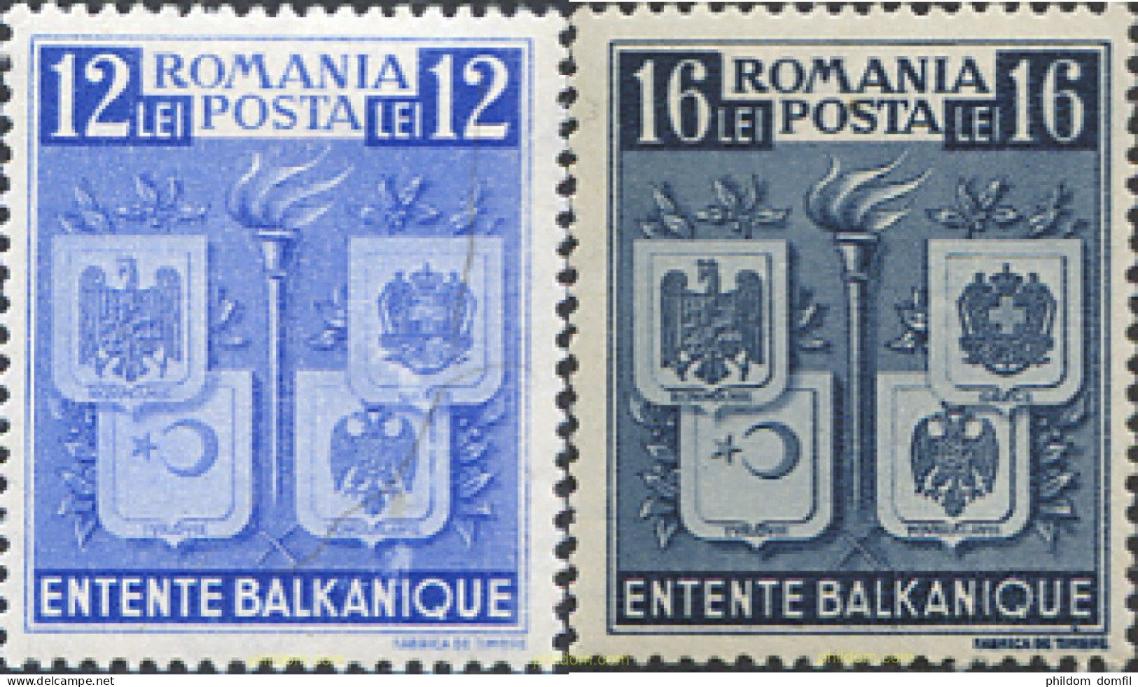 166427 MNH RUMANIA 1940 ENTENTE BALKANICA - Otros & Sin Clasificación