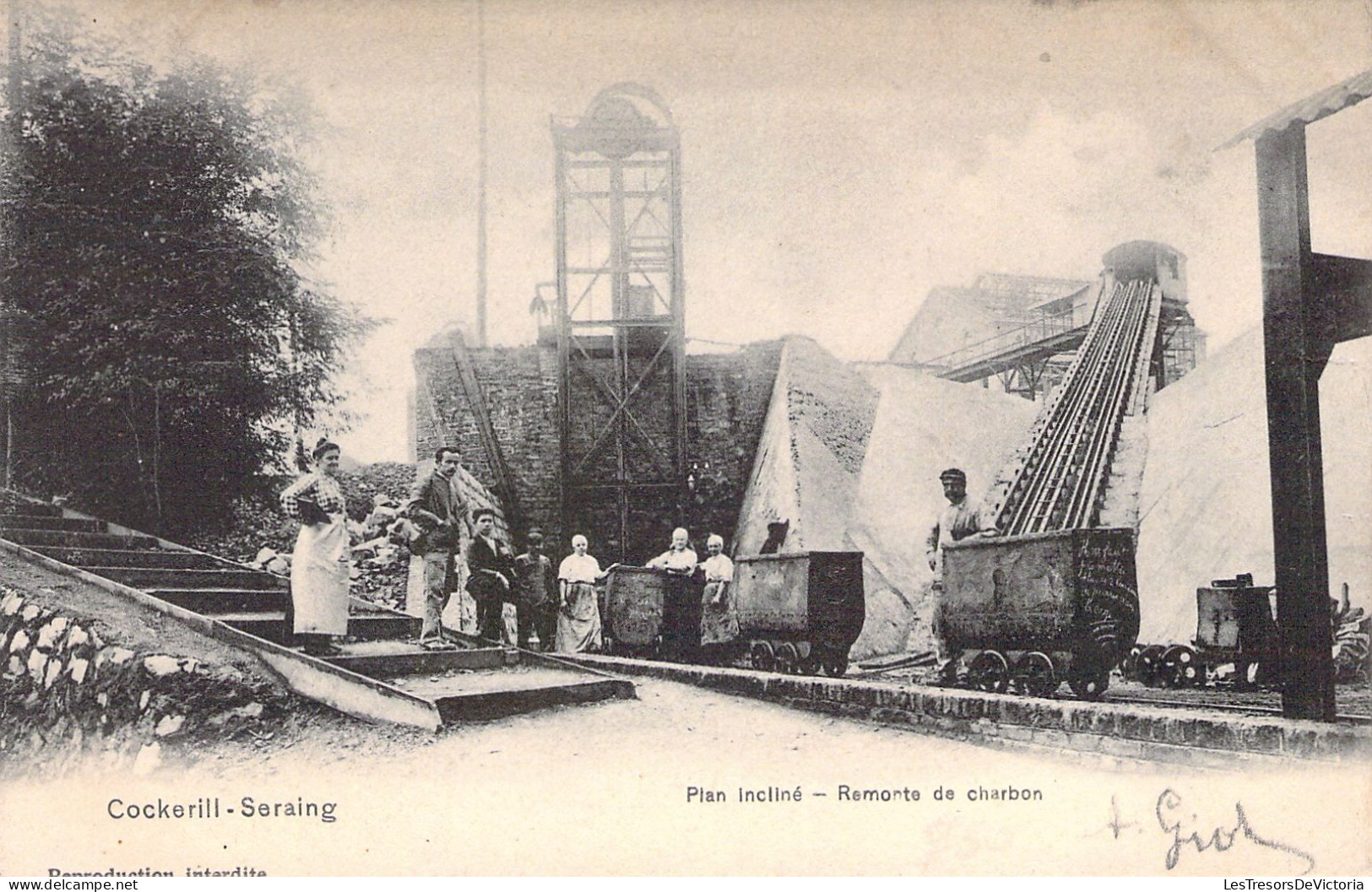 BELGIQUE - Seraing Cockerill - Plan Incliné - Remonte De Charbon - Carte Postale Ancienne - Seraing