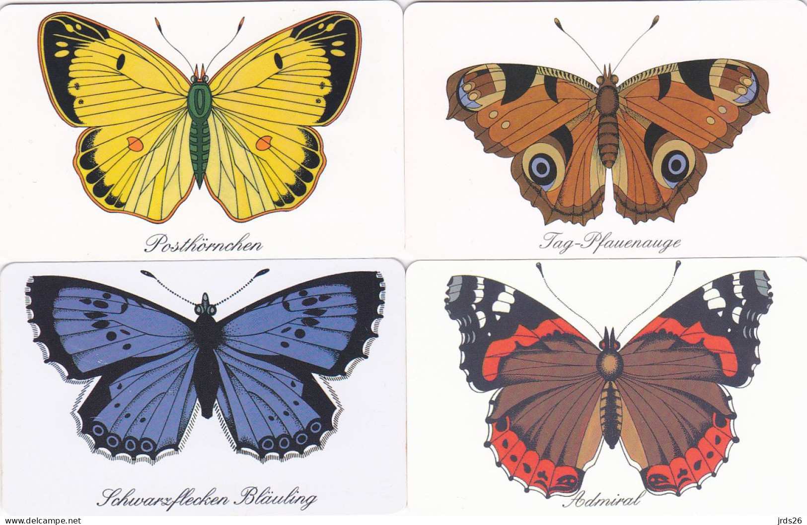 Germany 4 Phonecards Chip - - - Butterfly - Mariposas