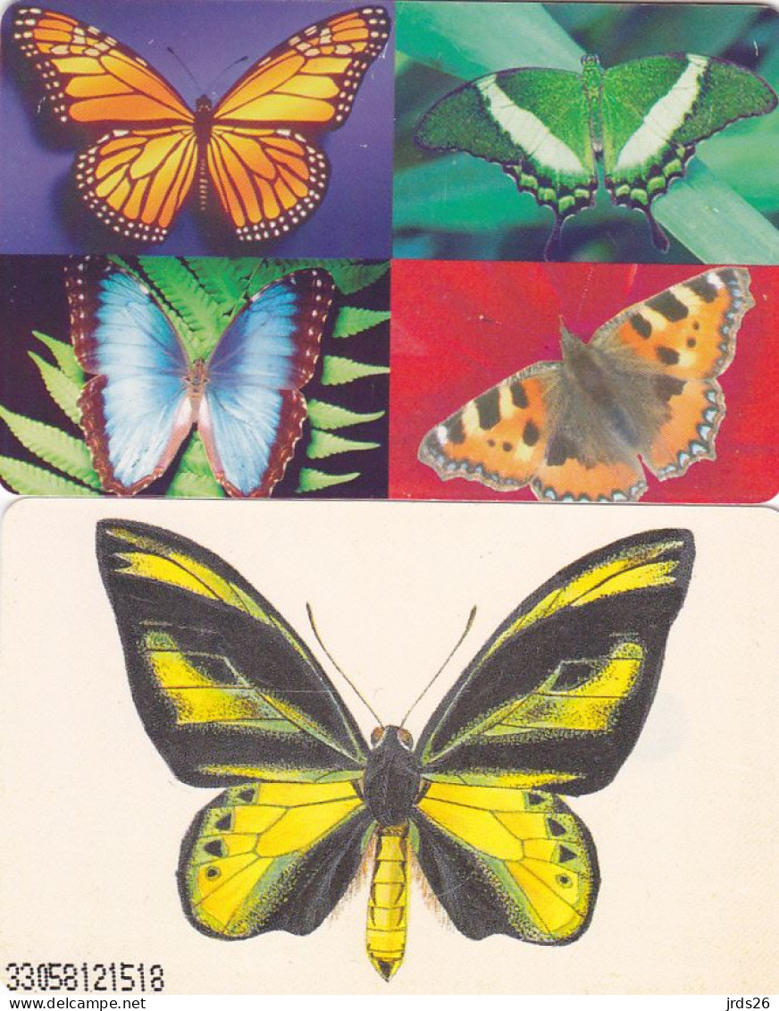 Germany 2 Phonecards Chip - - - Butterfly K 390/93, KD 03/02 - Papillons