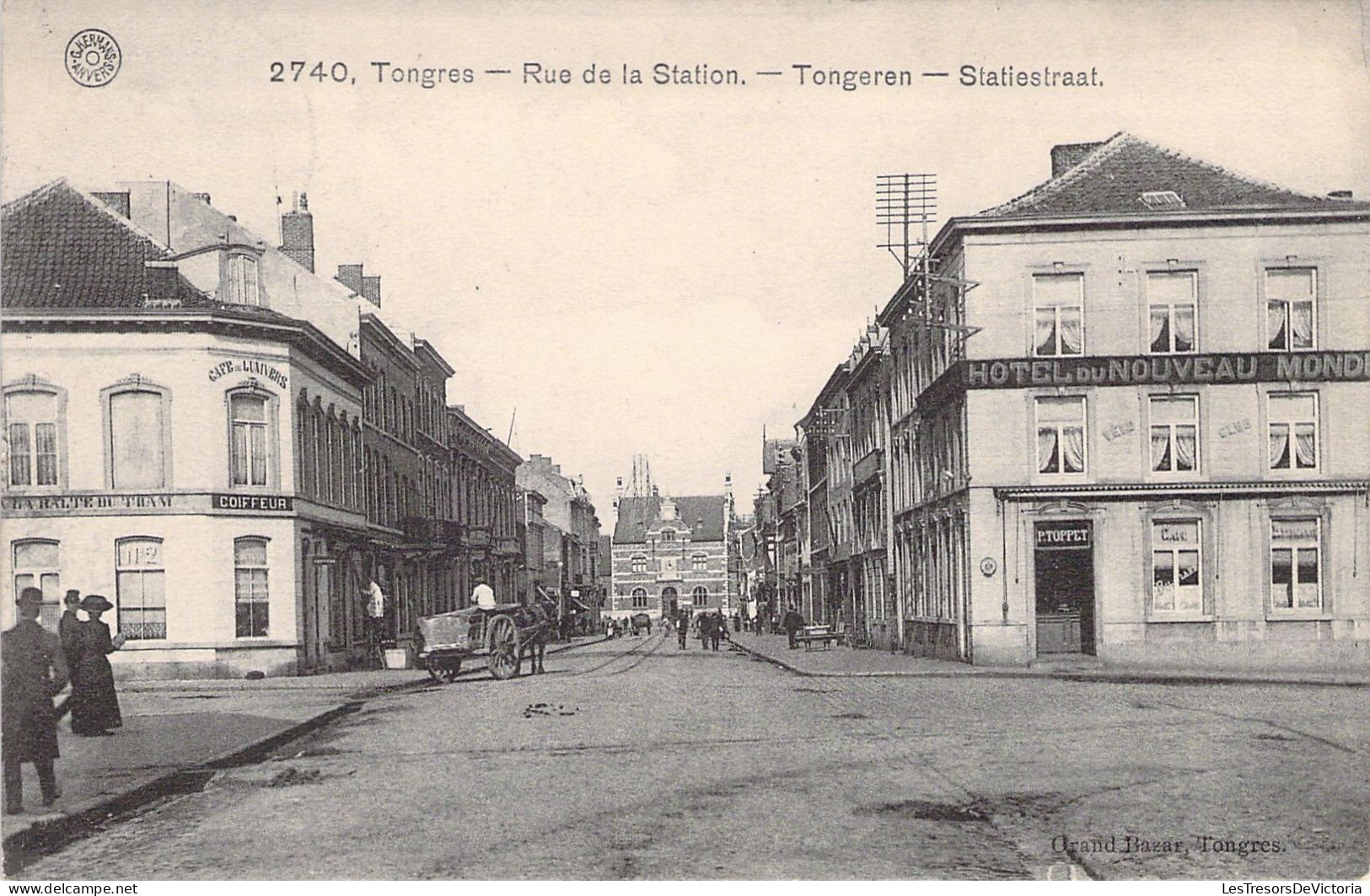 BELGIQUE - TONGRES - Rue De La Station - Carte Postale Ancienne - Tongeren