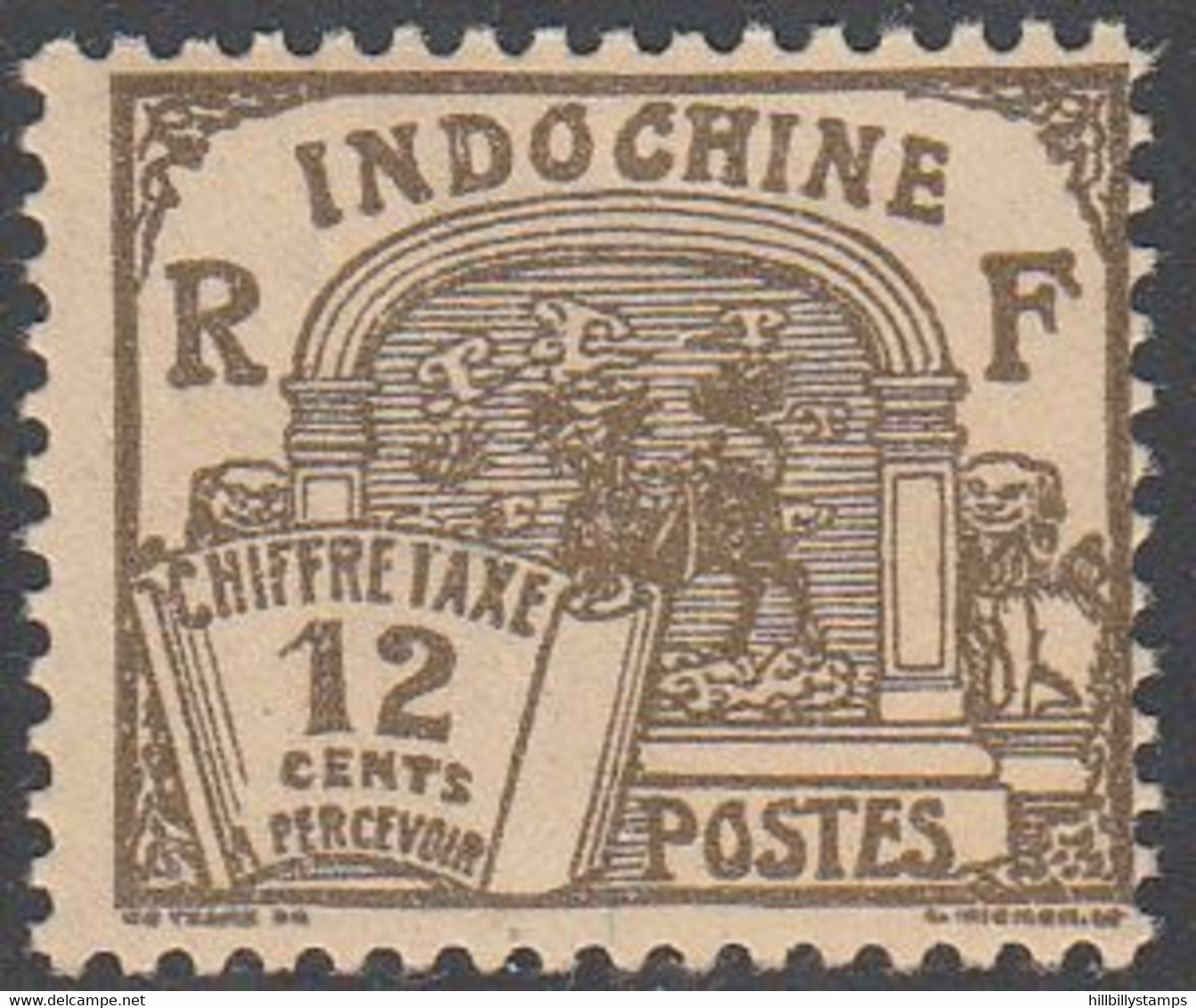 INDO CHINA   SCOTT NO J53    MINT HINGED    YEAR  1927 - Postage Due