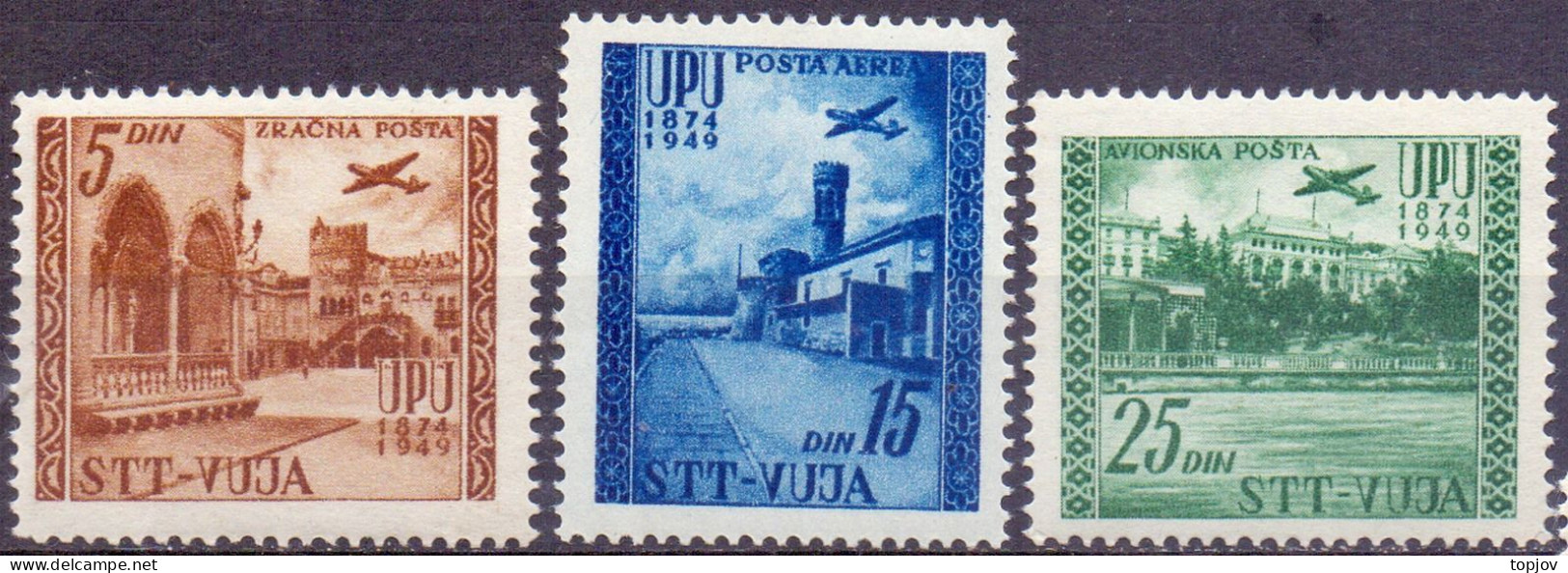 SLOVENIA - ITALIA - ZONE  B - AIRMAIL  UPU - **MNH -1952 - Luchtpost