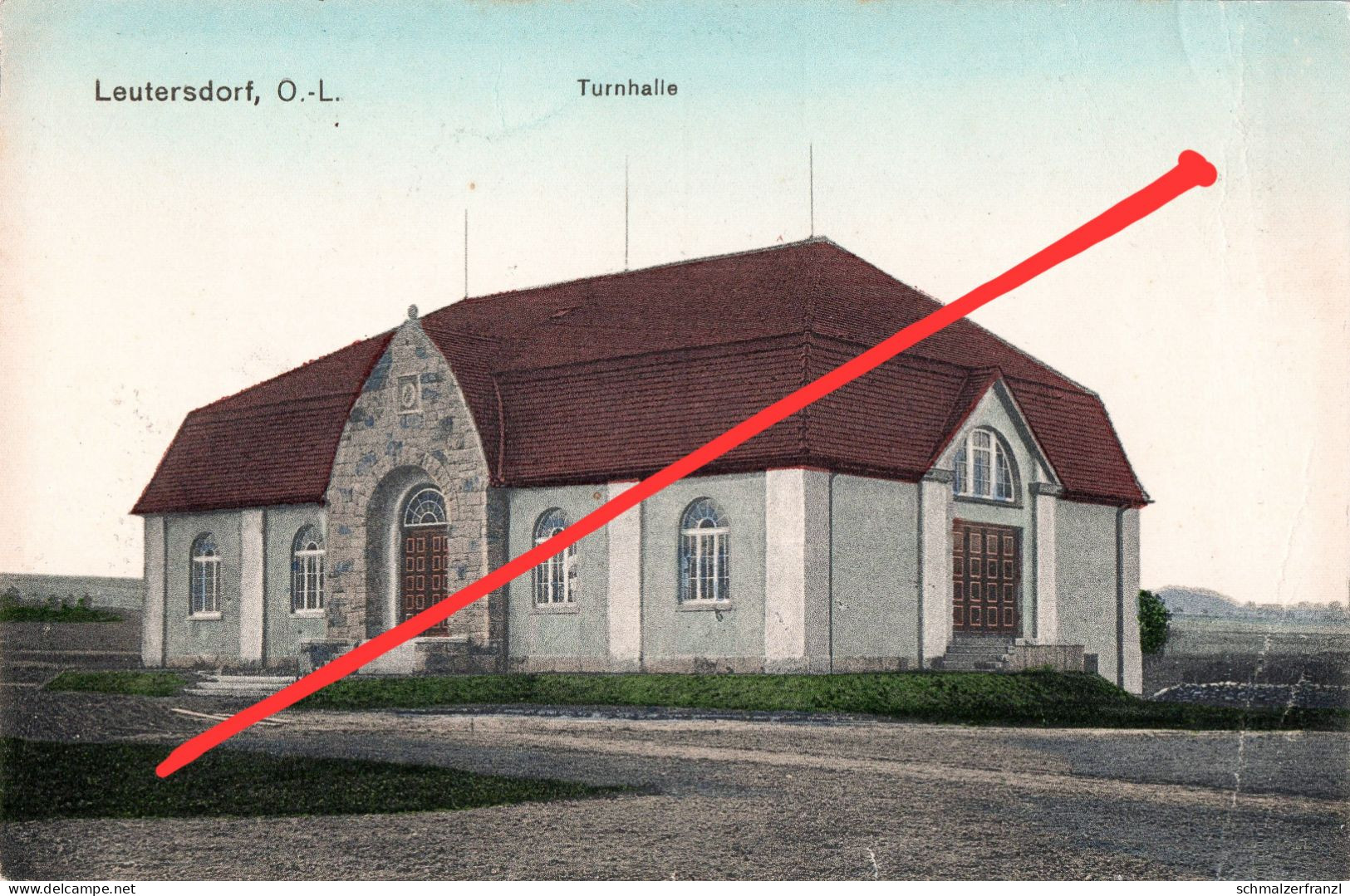 AK Leutersdorf Turnhalle A Spitzkunnersdorf Großschönau Oderwitz Eibau Seifhennersdorf Ebersbach Neugersdorf Zittau - Seifhennersdorf