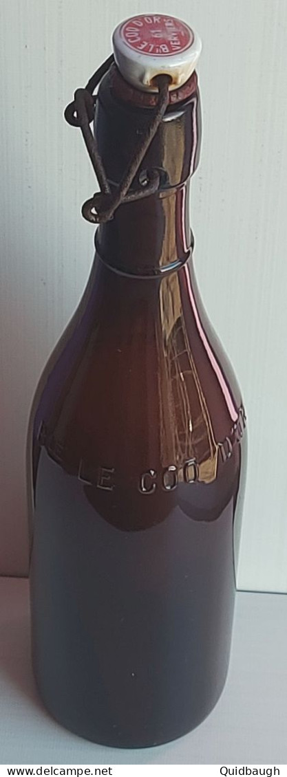 LE COQ D'OR Verviers - Belle ancienne bouteille brasserie 75 cl