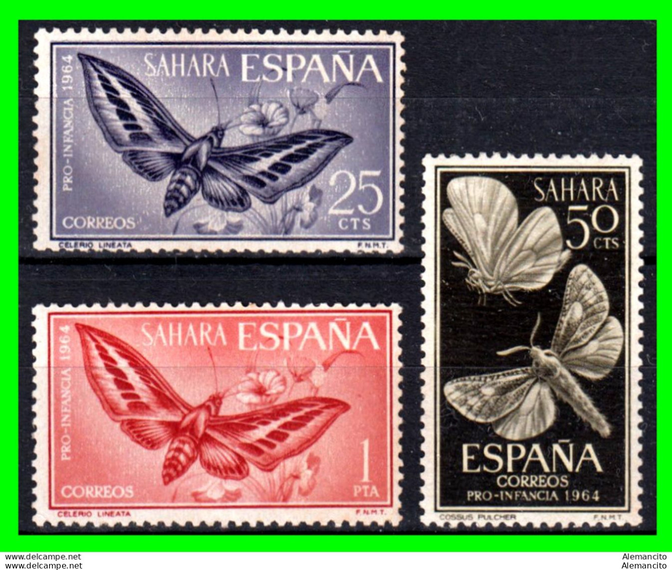 ESPAÑA COLONIAS ESPAÑOLAS (SAHARA ESPAÑOL – AFRICA ) SERIE DE SELLOS AÑO 1964 PRO INFANCIA - NUEVOS - - Sahara Español