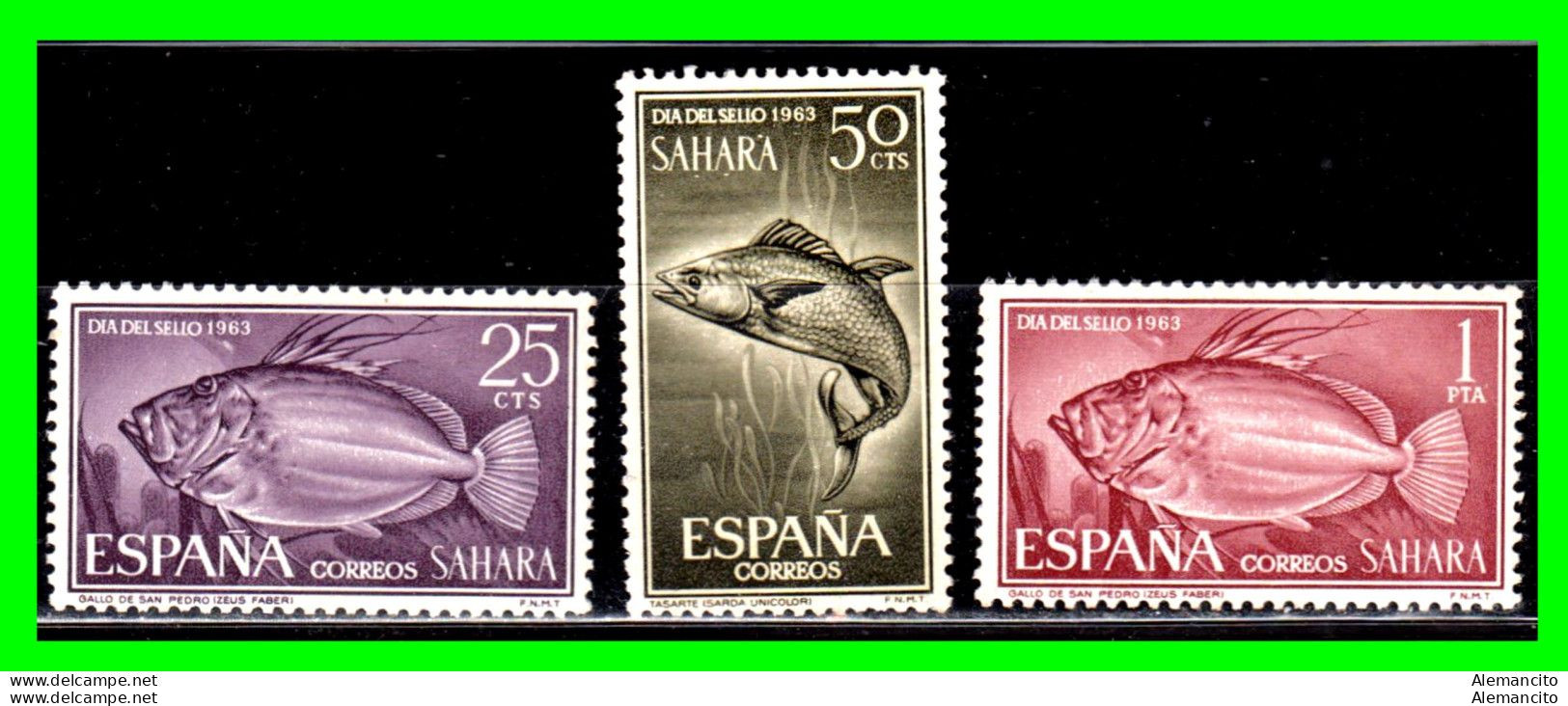ESPAÑA COLONIAS ESPAÑOLAS (SAHARA ESPAÑOL – AFRICA ) SERIE DE SELLOS AÑO 1964 DIA DEL SELLO  - NUEVOS - - - Sahara Español