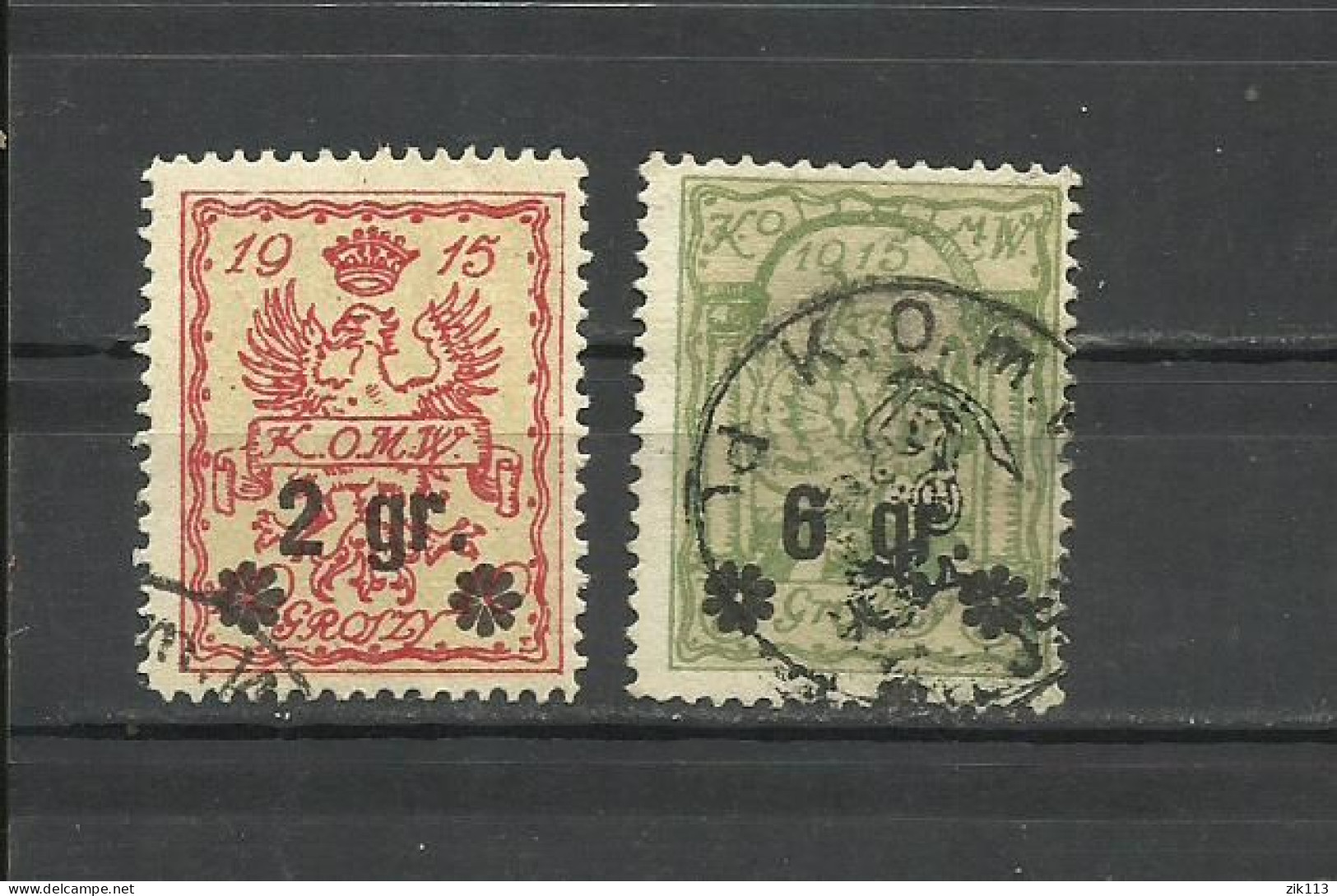 Poland ,Polen 1915 - Stadpost Warschau , Used - Used Stamps