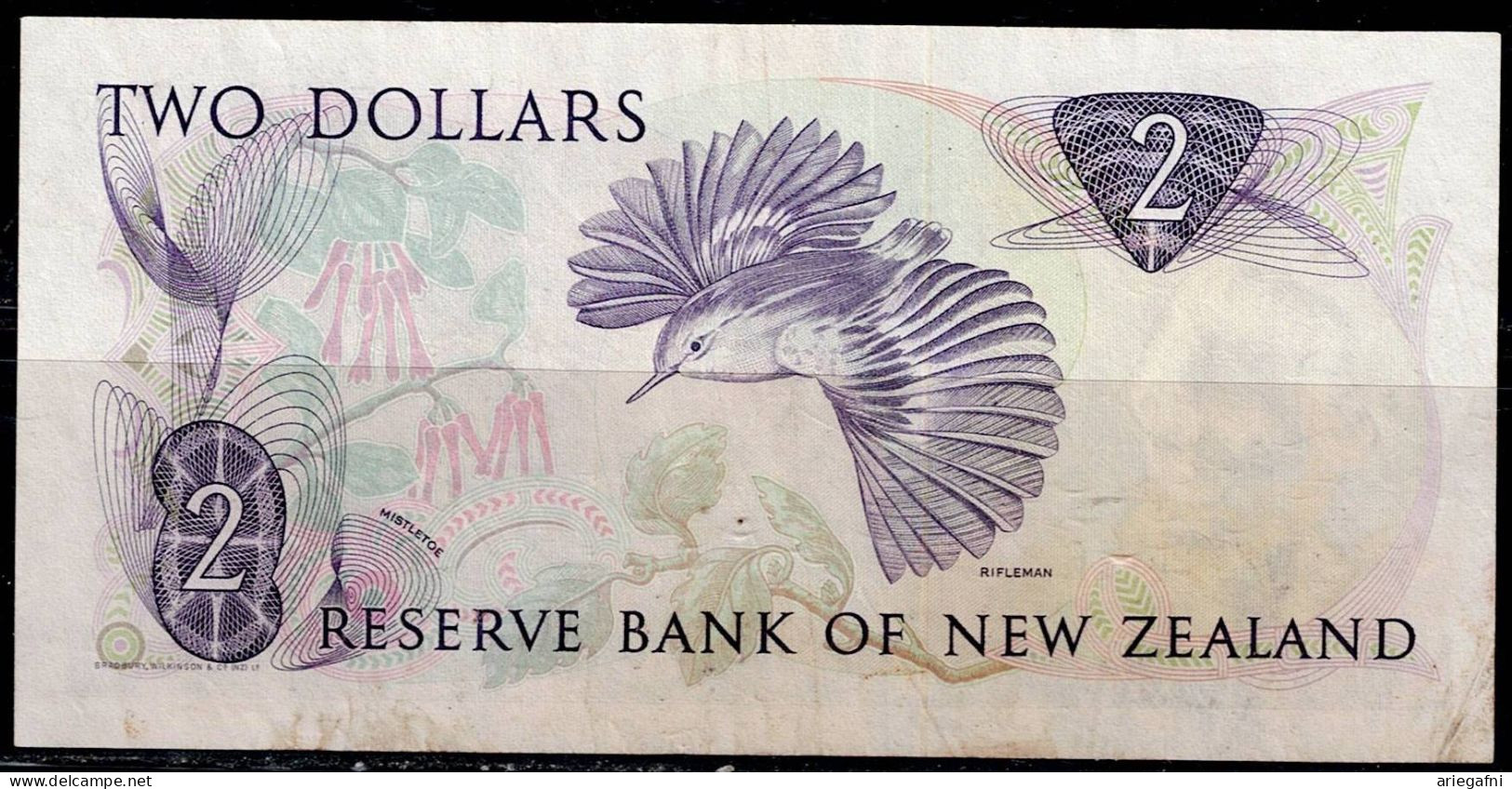 NEW ZEALAND1989 BANKNOTE 2 DOLLARS  P 170c VF !! - Nueva Zelandía