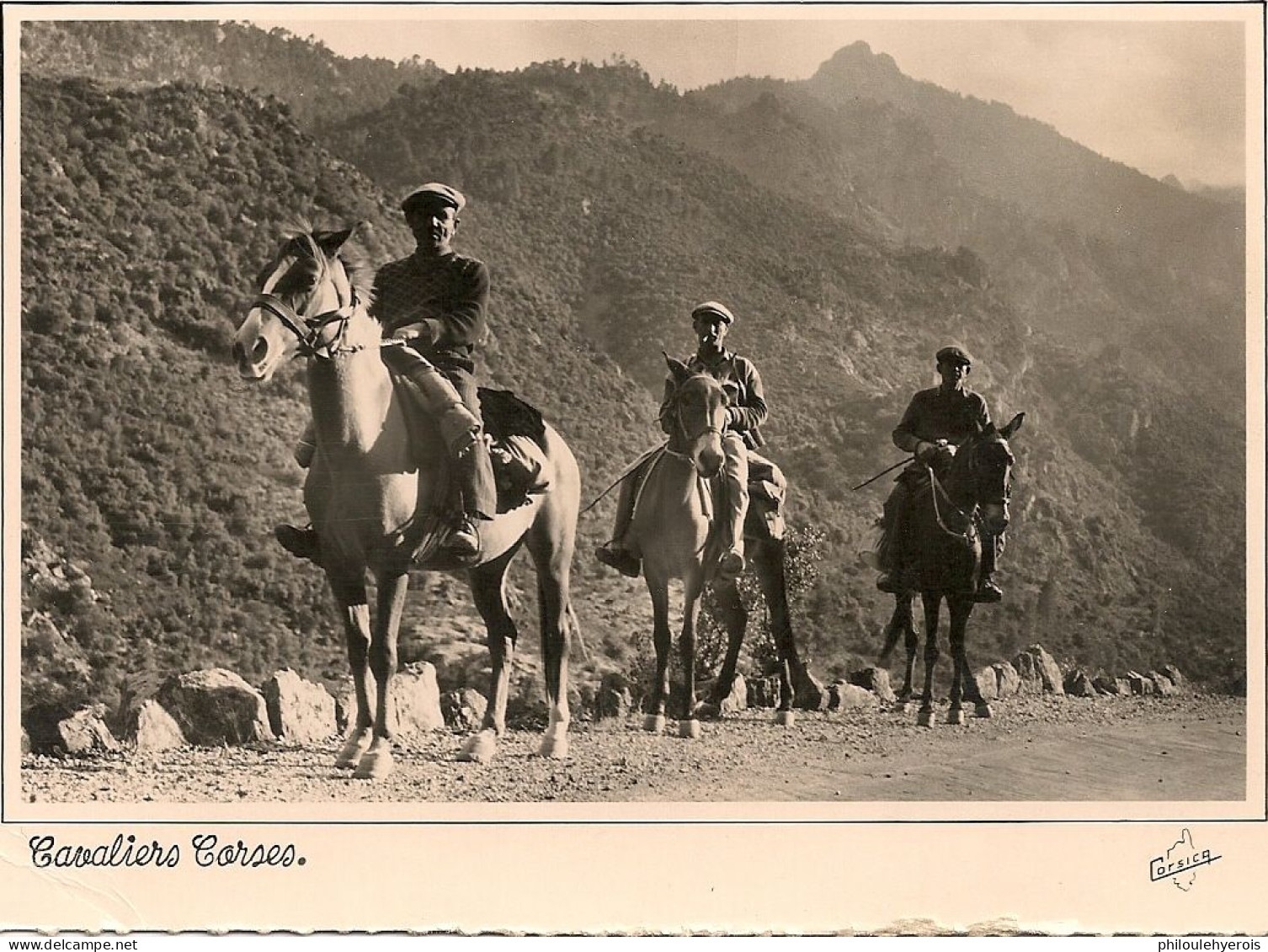 CPM Cavaliers Corses Dans La Scala Di Santa Regina 2B 1957 - Europe