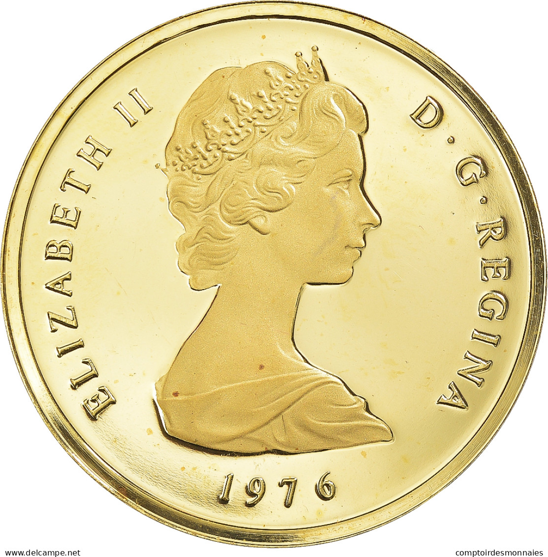 Monnaie, Îles Turks Et Caïques, Elizabeth II, 100 Crowns, 1976, British Royal - Turks & Caicos (Inseln)