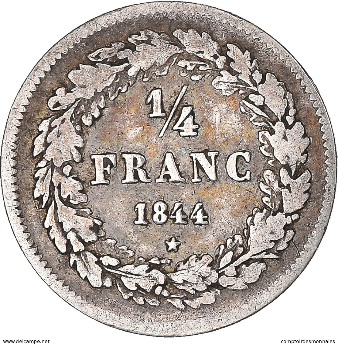 Monnaie, Belgique, Leopold I, 1/4 Franc, 1844, TB+, Argent, KM:8 - 1/4 Frank