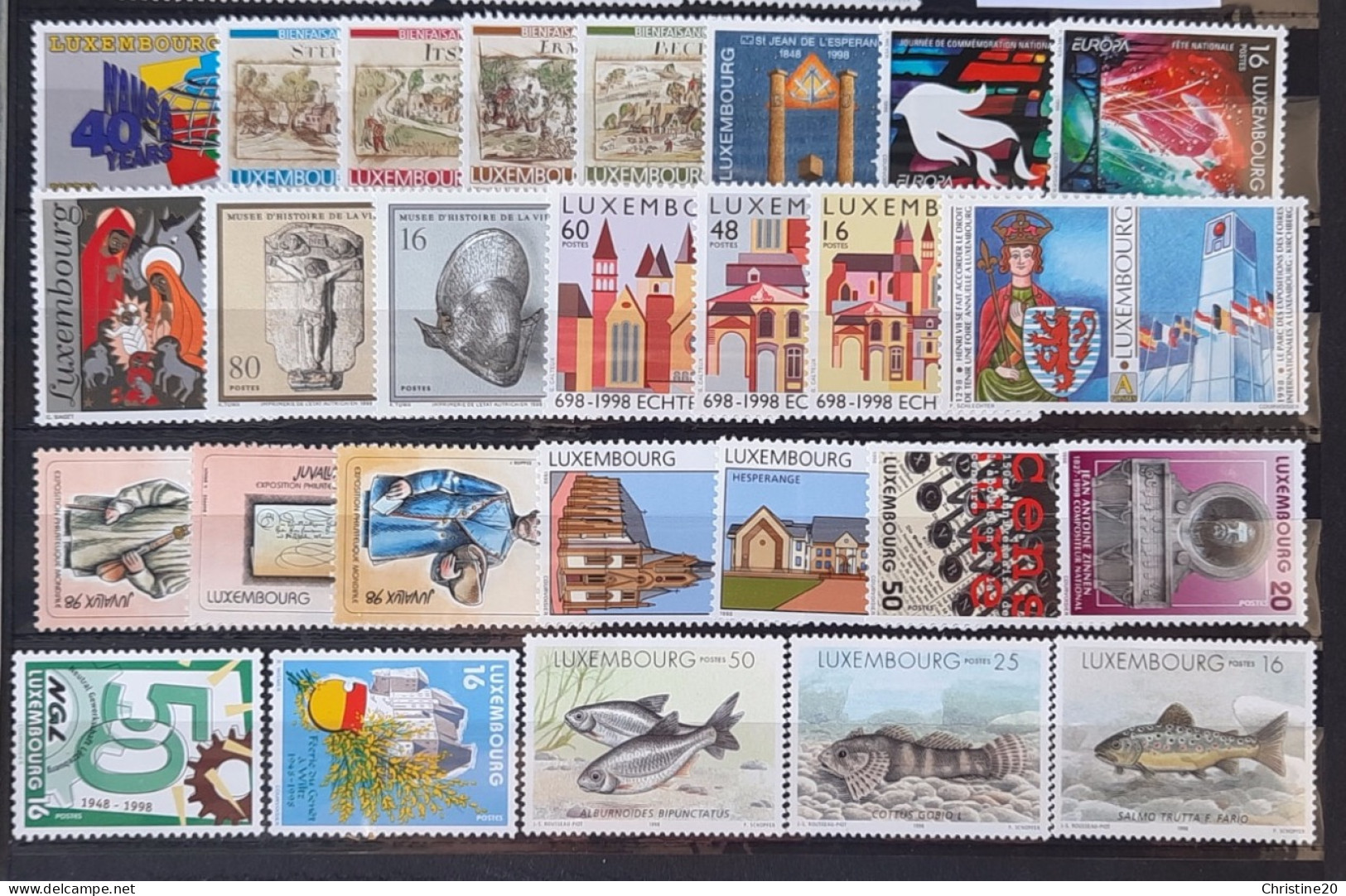 Luxembourg 1998 Année Complète N°1387/1415 Sauf N°1396/97  **TB Cote 73,95€ - Full Years