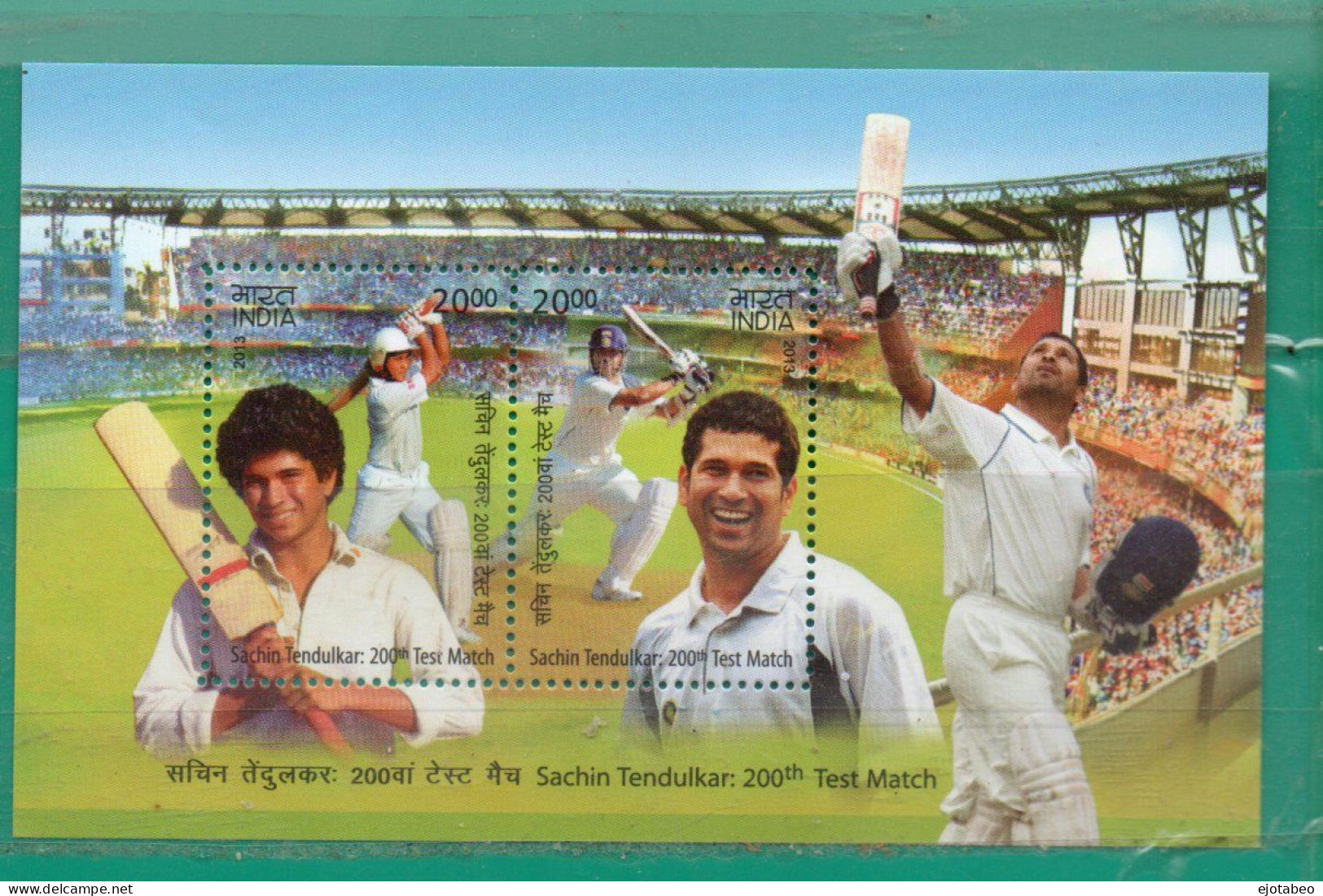24 India 2013 YT. HB 106 Ss Mint  TT: Deportes,Cricket  Yvert T € 7.20 - Blocks & Sheetlets