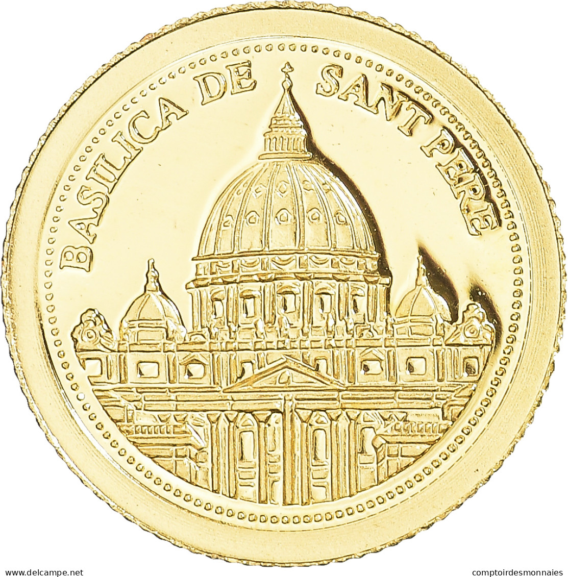 Monnaie, Andorre, Basilica De Sant Pere, Dollar, 2008, FDC, Or - Andorre