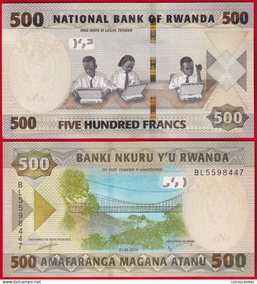 Rwanda 500 Francs 2019 P-42 UNC - Rwanda