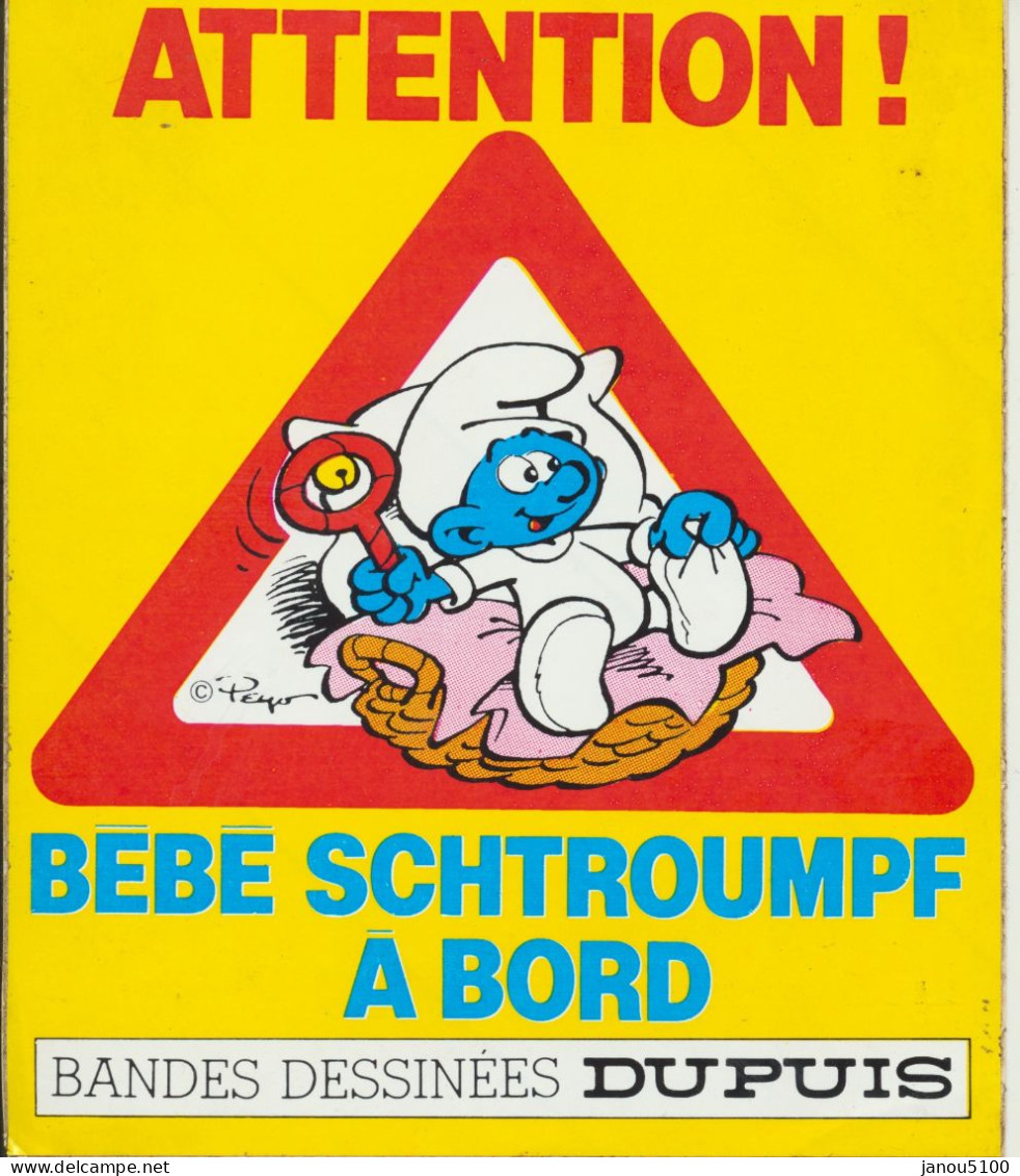 AUTRES COLLECTIONS     FIGURINES    B.D.        BEBE  SCHTROUMPFS  . - I Puffi