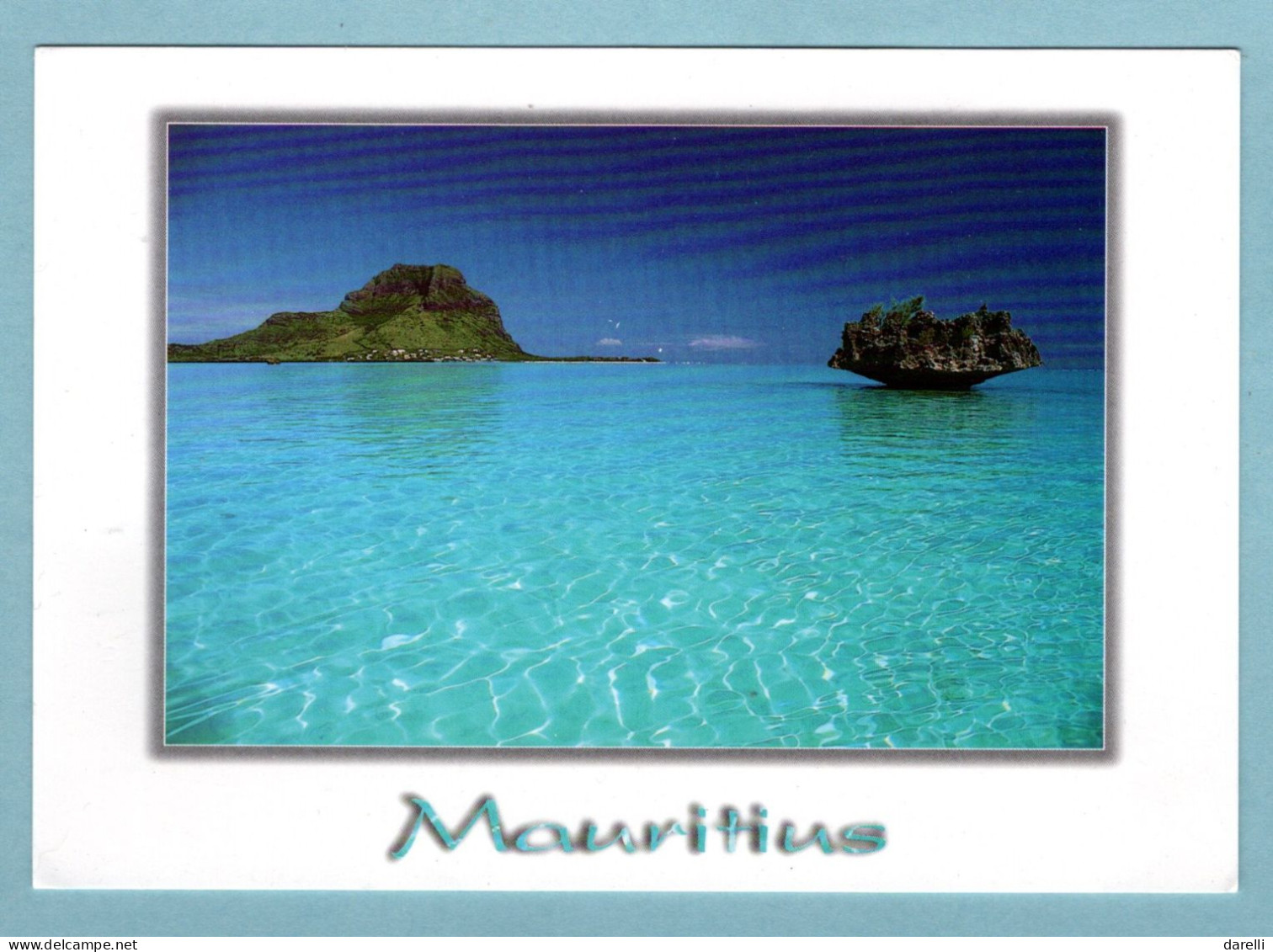 CP Ile Maurice - Mauritius - Ile Aux Bénitiers - Corail En Forme De Champignon Dans Le Lagon Du Morne - Maurice