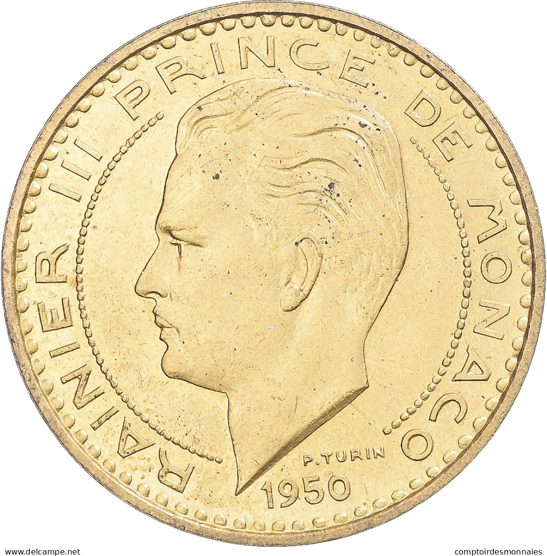 Monnaie, Monaco, Rainier III, 20 Francs, 1950, Paris, ESSAI, SUP - 1949-1956 Old Francs