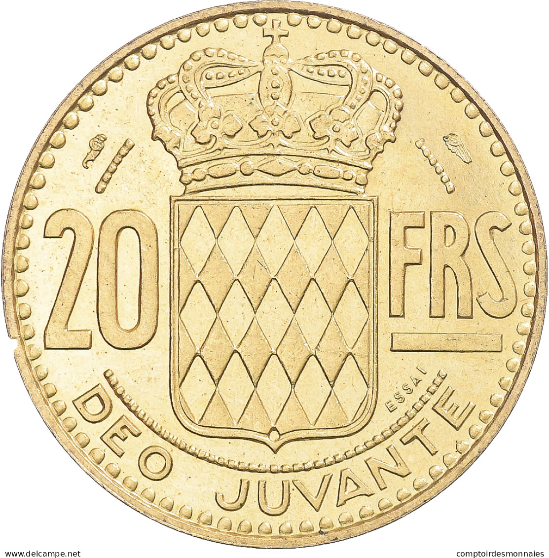 Monnaie, Monaco, Rainier III, 20 Francs, 1950, Paris, ESSAI, SUP - 1949-1956 Oude Frank