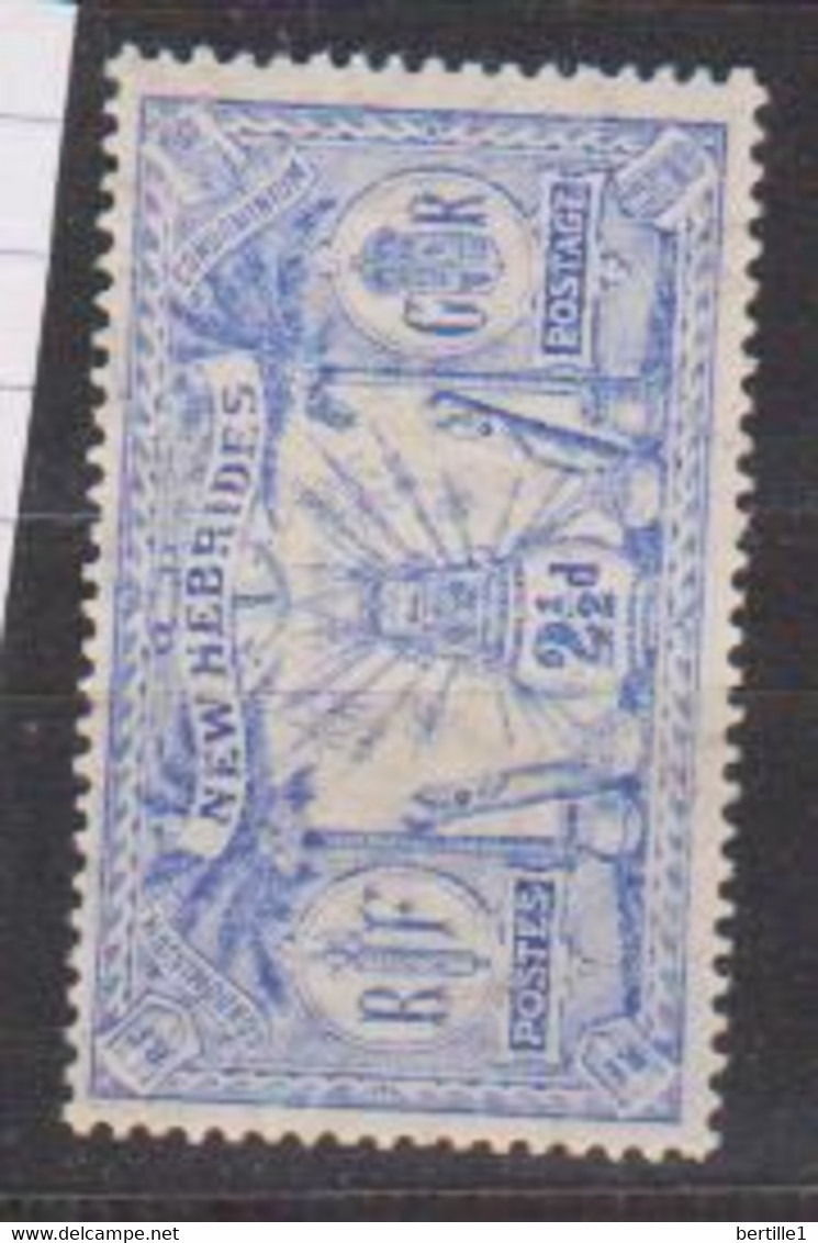 NOUVELLES HEBRIDES    N°  YVERT  52 NEUF AVEC CHARNIERES  ( CH 3/13 ) - Unused Stamps