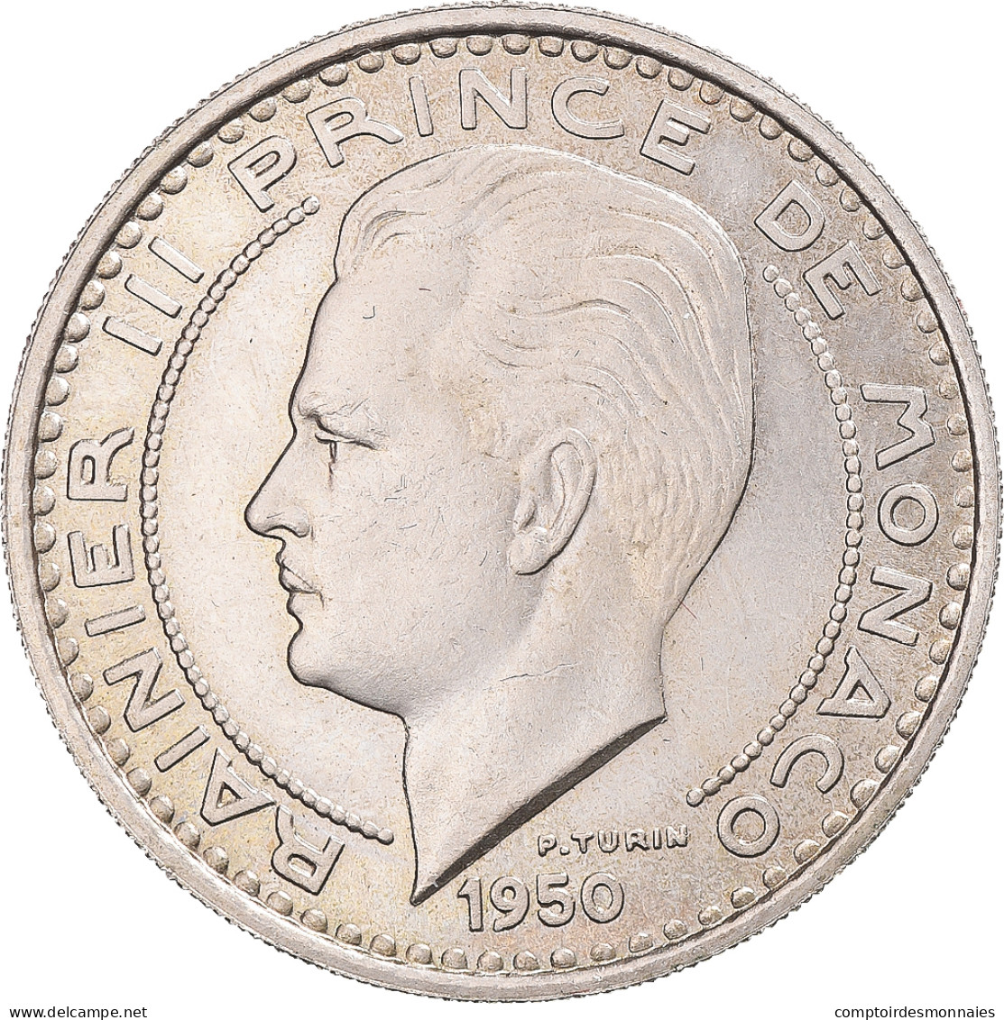 Monnaie, Monaco, Rainier III, 100 Francs, Cent, 1950, Paris, ESSAI, SUP - 1949-1956 Alte Francs