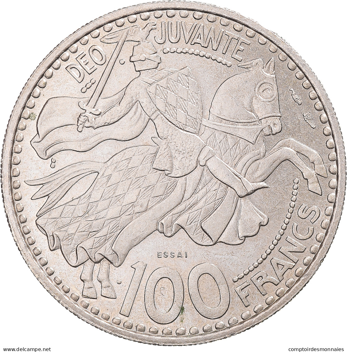 Monnaie, Monaco, Rainier III, 100 Francs, Cent, 1950, Paris, ESSAI, SUP - 1949-1956 Old Francs