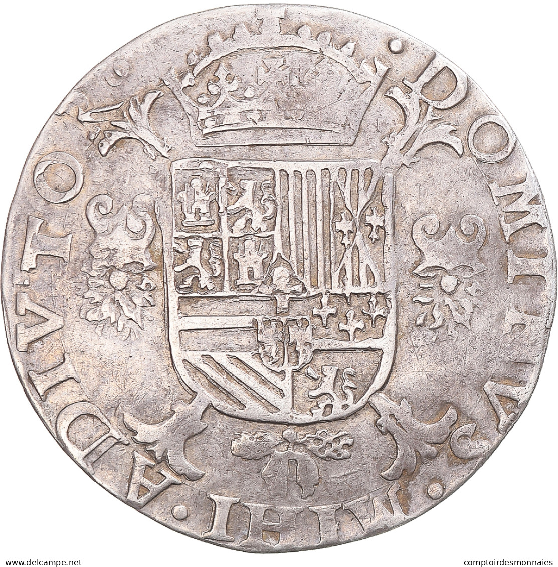 Monnaie, Pays-Bas Espagnols, Gueldre, Philippe II, 1/2 Ecu, 1563, Nimègue, TB+ - …-1795 : Période Ancienne